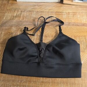 Blanqi Everyday Maternity Postpartum Support Bra Black XL Wireless Racerback